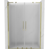 Mexen Velar L Duo sprchové dvere posuvné 140 cm, matné, zlaté - 871-140-003-32-50