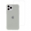 Divi transparentný kryt so zosilnenými rohmi + tvrdené sklo na displej pre iPhone 11 Pro - biely - možnosť vrátiť tovar ZADARMO do 30tich dní