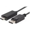 LANBERG Cable DisplayPort M v1.1->HDMI M 3m black CA-DPHD-11CC-0030-BK