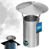 Komínová strieška pozinkovaná inox 110 mm