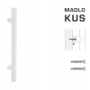 MPkovania FT - MADLO kód K00 Ø 35 mm ST ks Rozteč madla: 500 mm, Rozmer profilu madla: Ø 35 mm, Dĺžka: 700 mm