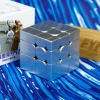 Mirror Cube 3x3 V2 Ball Core Magnetic UV (MFJS) hlavolam Farba: Strieborná