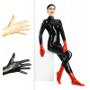 Latexové rukavice krátke - bs42004 (čierne - skladom)