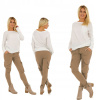 Fashionweek Dámske štýlové tepláky s vreckami BAGGY Boyfriend MF911 Farba: CAPPUCCINO, Veľkosť: L/XL