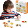 Viga Puzzle Nakŕmte zvieratko správnym pokrmom Viga 21 x 19 x 4,5 (cm) 1,5+