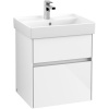 VILLEROY & BOCH Collaro závesná skrinka pod umývadlo, 2 zásuvky, 510 x 414 x 546 mm, Glossy White, C00700DH