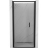 Mexen Exo, skladacie dvere do otvoru 70x200 cm, 6mm číre sklo, čierny profil, 816-070-000-70-00