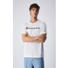 Tričko CHAMPION biele Crewneck T Shirt 219206 WW001 WHT