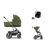 CYBEX Balios S Lux 2.0 + Cot S Lux Travel Set Aton B2 i-Size moss green 2025