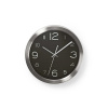 Hodiny analógové NEDIS čierne/oceľ CLWA010MT30BK 30 cm