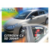 Deflektory - protiprievanové plexi Citroen C4 5D 2004 - 2010 (+zadné)