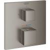 Grohe Grohtherm Cube sprchová batéria podomietková s termostatom Brushed Hard Graphite 24154AL0