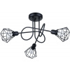 Sollux Lighting Artemis stropné svietidlo 3x40 W čierna SL.1109