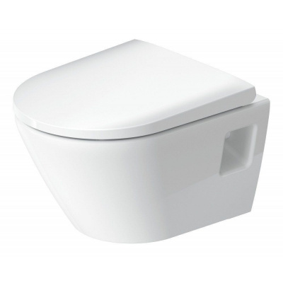 DURAVIT D-Neo závesné WC Compact Rimless s hlbokým splachovaním, 370 x 480 mm, biela, 2587090000