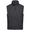 James&Nicholson Pánska softshellová vesta JN1022 Black S