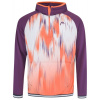 Pánske mikiny Head Topspin Hoodie - flamingo/print vision - Viacfarebný (XXL)