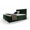 Wilsondo Čalúnená boxspring manželská posteľ s matracom Guliette 160x200 - zelená