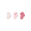 STERNTALER Ponožky krátke bavlna GOTS 3ks v balení ružová dievča Veľkosť: 6-12m