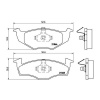 BREMBO Sada brzdových platničiek kotúčovej brzdy BREMBO P 85 030