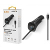 Aligator nabíječka do auta Turbo charge, 12/24 V, 2,4 A, microUSB, 1x USB výstup, černá CHA0027