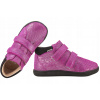 BARTEK 8630965 BAREFOOT DIEVČENSKÉ ČLENKOVÉ TOPÁNKY POLTOPÁNKY KOŽENÉ fuchsia Ružová/Fuchsia 25