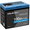 Qoltec LiFePO4 lithium-železitý fosfátový akumulátor | 12,8 V | 100 Ah | 1280 Wh | Bluetooth | BMS