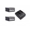 SWIT LB-SU75*2+S-3602U KIT | 2*75Wh BP-U DV batteries + 1*S-3602U Dual Channel Charger