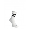 Merino ponožky Smartwool Everyday Athletic Striped Crew Socks - white