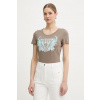 Guess tričko dámske W6GI12.K3027 hnedá M
