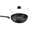 Panvica - TEFAL LUMINENS Panvica 28cm WOK + indukce víko (Panvica - TEFAL LUMINENS Panvica 28cm WOK + indukce víko)