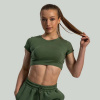 GymBeam Dámske tričko Essential CropTop Cedar Green - STRIX Veľkosť: L 84634-4-L
