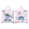 Jerry Fabrics Plážová osuška pončo Lilo a Stitch Pink 50 x 115 cm