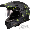LS2 Helmets Motocyklová prilba LS2 MX702 Pioneer II Crazy Matte Čierna XXL