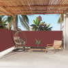 vidaXL Zaťahovacia bočná markíza hnedá 140x600 cm 317991