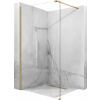 Rea Aero, sprchová zástena Walk-in 100x195 cm, 8mm číre sklo, zlatá matná profil, REA-K4701