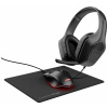 Trust GXT 790 3-in-1 optická sada herní myši a náhlavní soupravy, přenos USB, černá