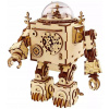 Robotime Drevené 3D mechanické puzzle Hracia skrinka Robot Orfeus 221 ks