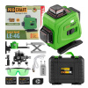 Procraft LE-4G Zelený čiarový laser, krížová samonivelačná rovina