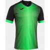 Joma Futbalový dres SUPERNOVA T-SHIRT BLACK-FLUOR GREEN S/S Veľkosť: L