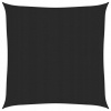 Slnečná plachta, 160 g/m², čierna, 3x3 m, HDPE