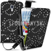 Kožený obal Samsung Galaxy S IV – Diamond Flip – čierna