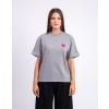Carhartt WIP W' S/S Heart Patch T-Shirt Grey Heather/Red M