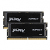 Kingston FURY Impact/SO-DIMM DDR5/32GB/6400MHz/CL38/2x16GB/Black, KF564S38IBK2-32