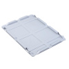 Nasazovacie veko na euro prepravku classic-line B, PP, 400 x 300 x 14 mm, sivé