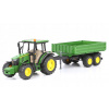 Traktor John Deere 5115M s vyklápacím prívesom Bruder 02108