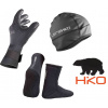 Čiapka LARS + rukavice SLIM 2.5 + ponožky NEO 3.0 HIKO (Set pre ľadové medvede - otužilcov 1)