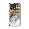 TopQ Zadný pevný kryt LUXURY na Xiaomi Redmi Note 13 5G Marble sivo-zlatý