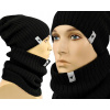 Nastavte čiapku, komín (golf) Cottonik Winter Scarf Scarf Golf Poish Béž (Pánska sada komínov a kvality čiapky - rôzne farby)