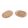 MAKRO - Podložka korok Slza 3ks kruh a 3ks slza 16 x 2 cm
