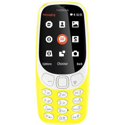 Nokia 3310 (2017) 2G Dual SIM Charcoal Šedá / Dark Modrá / Žltá / Červená, Farba:Žltá, A00028118